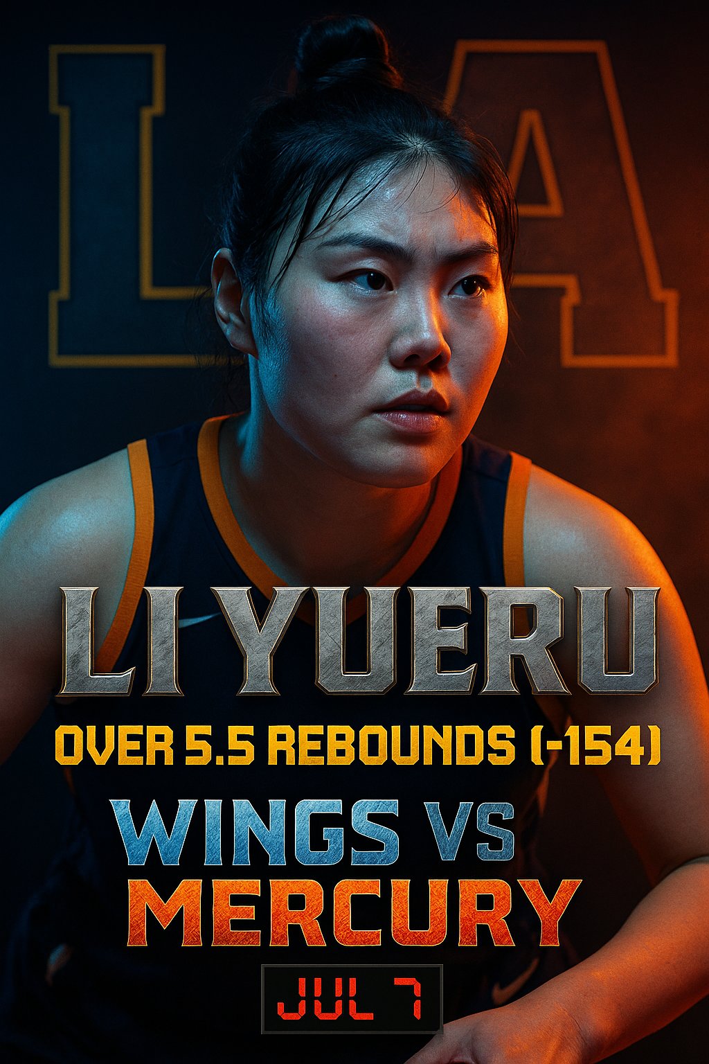 AI-generated detailed analysis visual for Li Yueru showing key statistics and insights