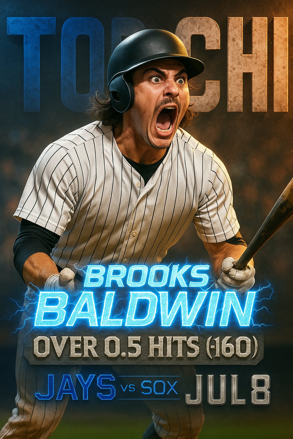 AI-generated detailed analysis visual for Brooks Baldwin showing key statistics and insights