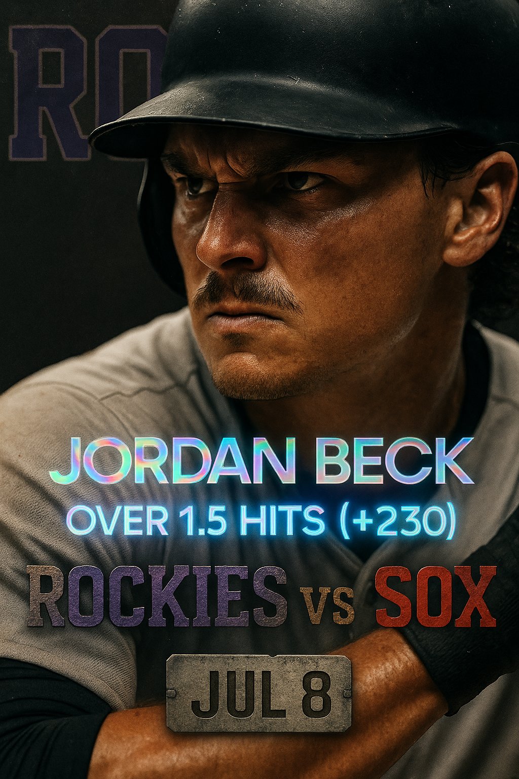 AI-generated detailed analysis visual for Jordan Beck showing key statistics and insights