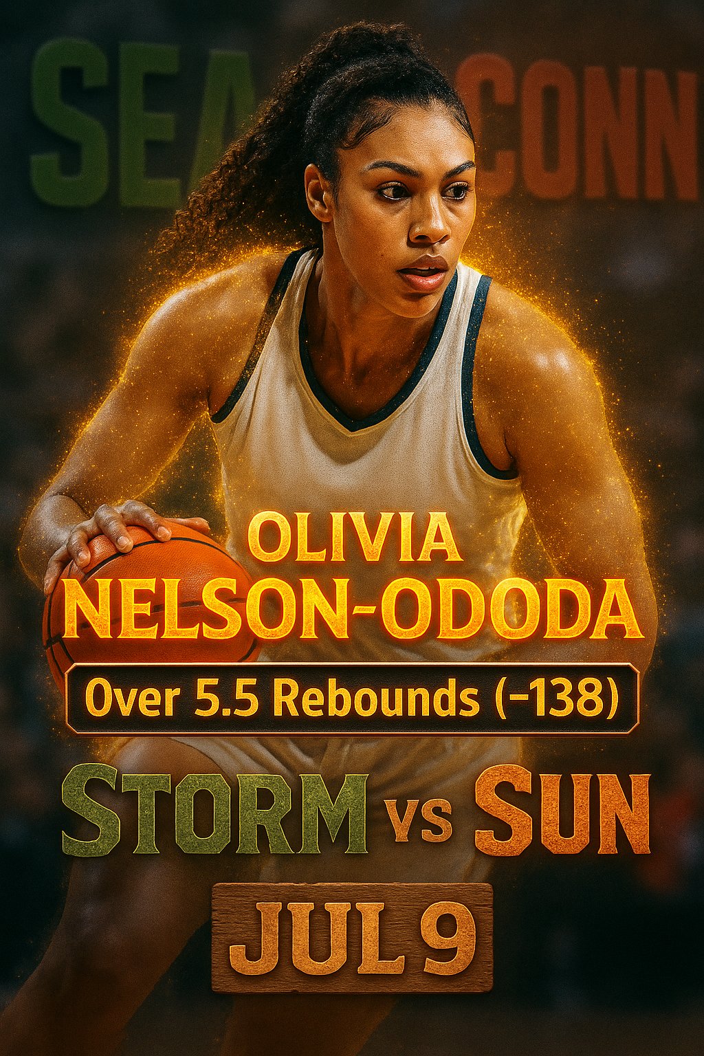 AI-generated detailed analysis visual for Olivia Nelson-Ododa showing key statistics and insights