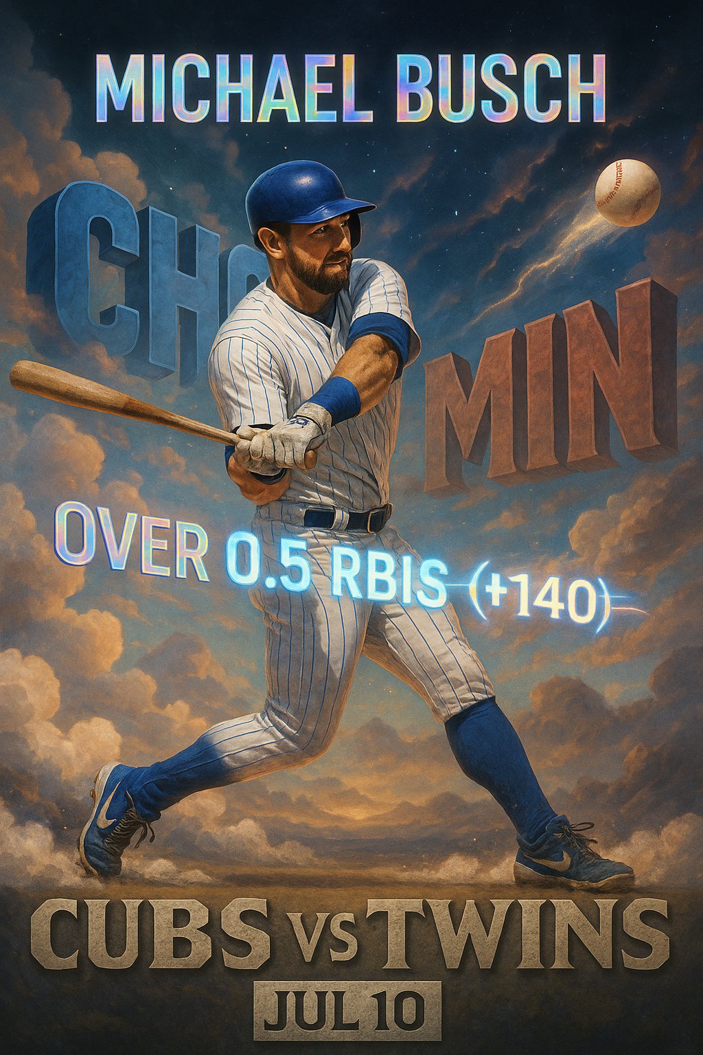 AI-generated detailed analysis visual for Michael Busch showing key statistics and insights