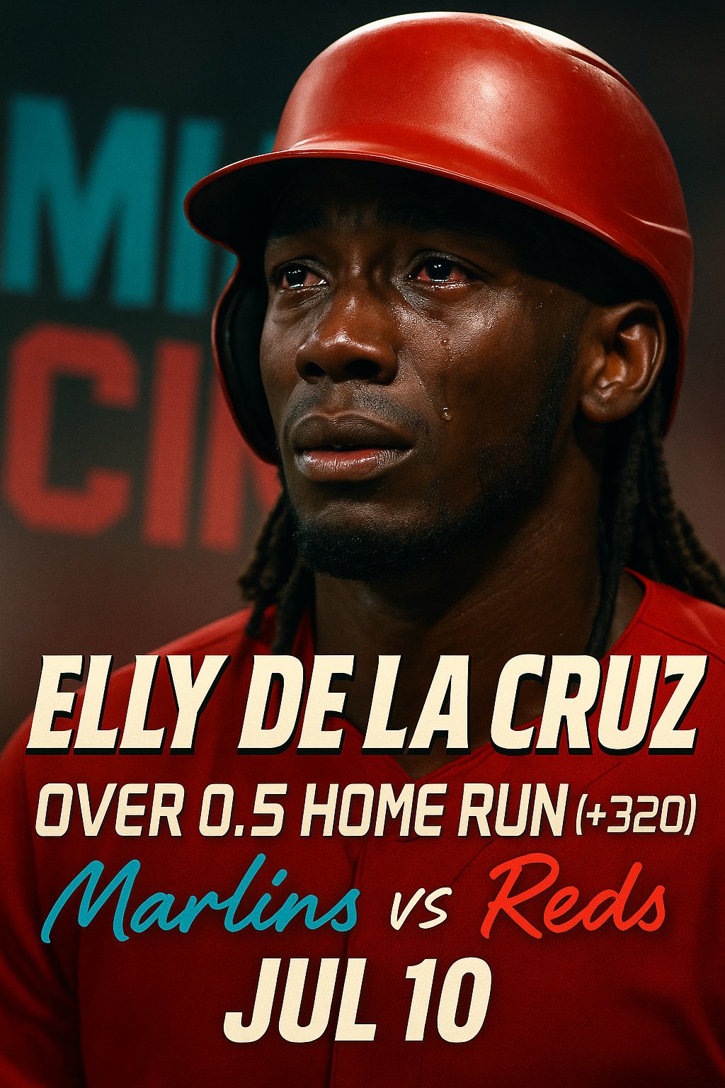 AI-generated detailed analysis visual for Elly De La Cruz showing key statistics and insights