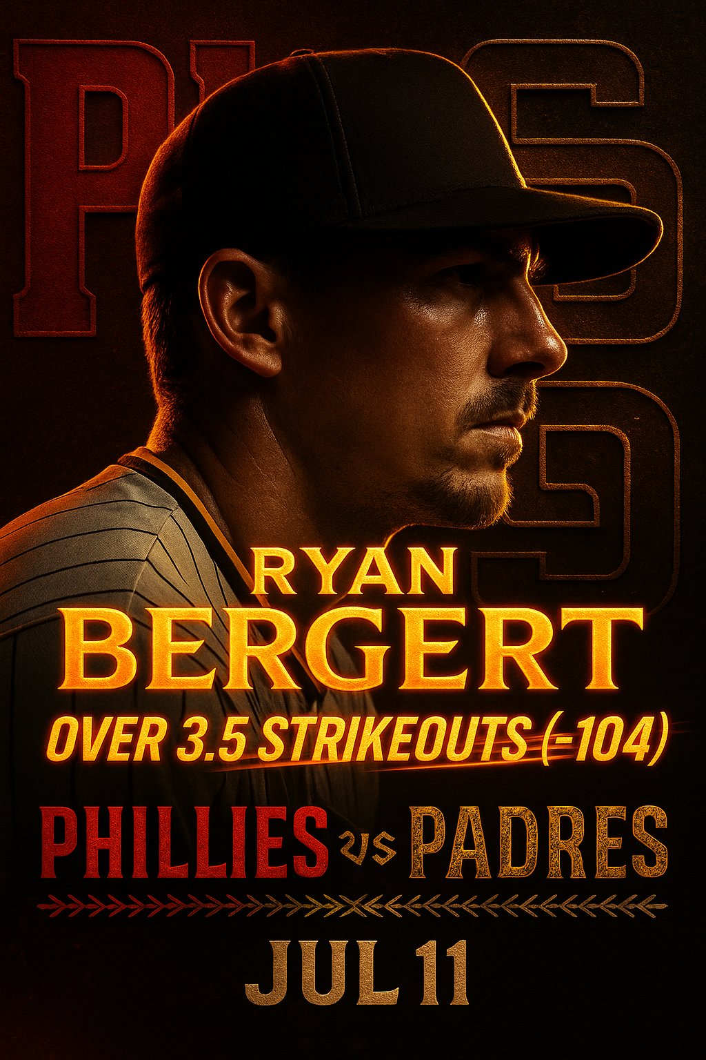 AI-generated detailed analysis visual for Ryan Bergert showing key statistics and insights