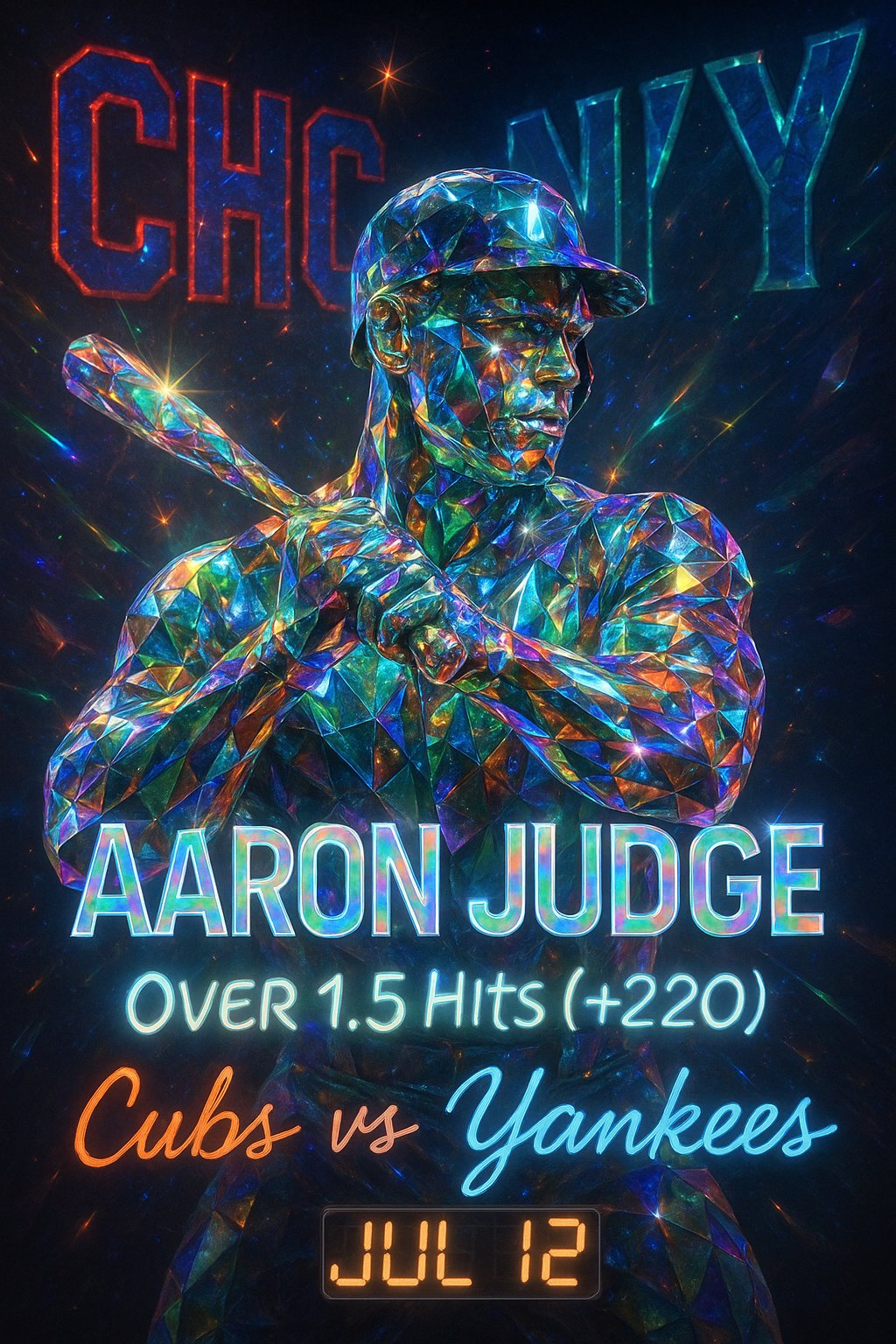 AI-generated detailed analysis visual for Aaron Judge showing key statistics and insights