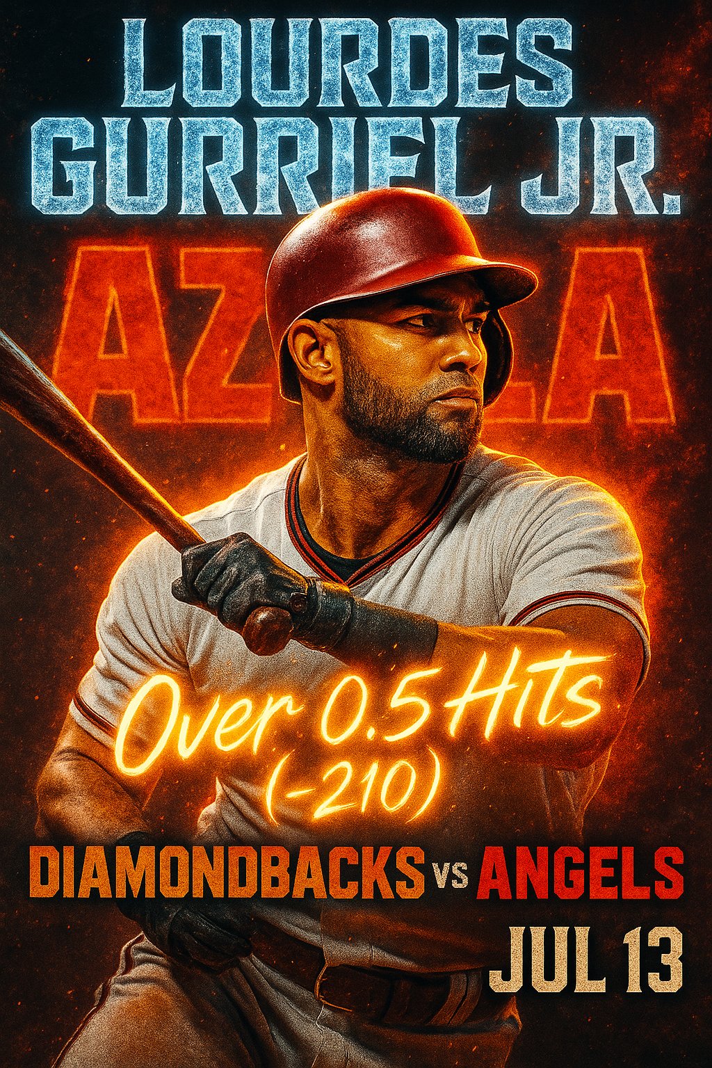 AI-generated detailed analysis visual for Lourdes Gurriel Jr. showing key statistics and insights