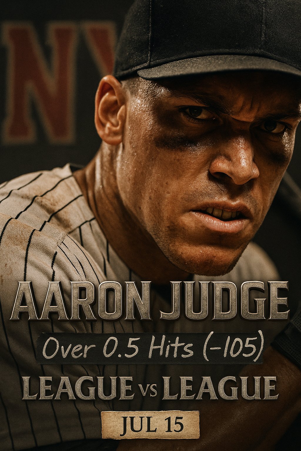AI-generated detailed analysis visual for Aaron Judge showing key statistics and insights