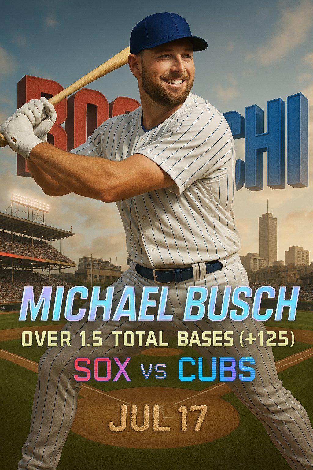 AI-generated detailed analysis visual for Michael Busch showing key statistics and insights