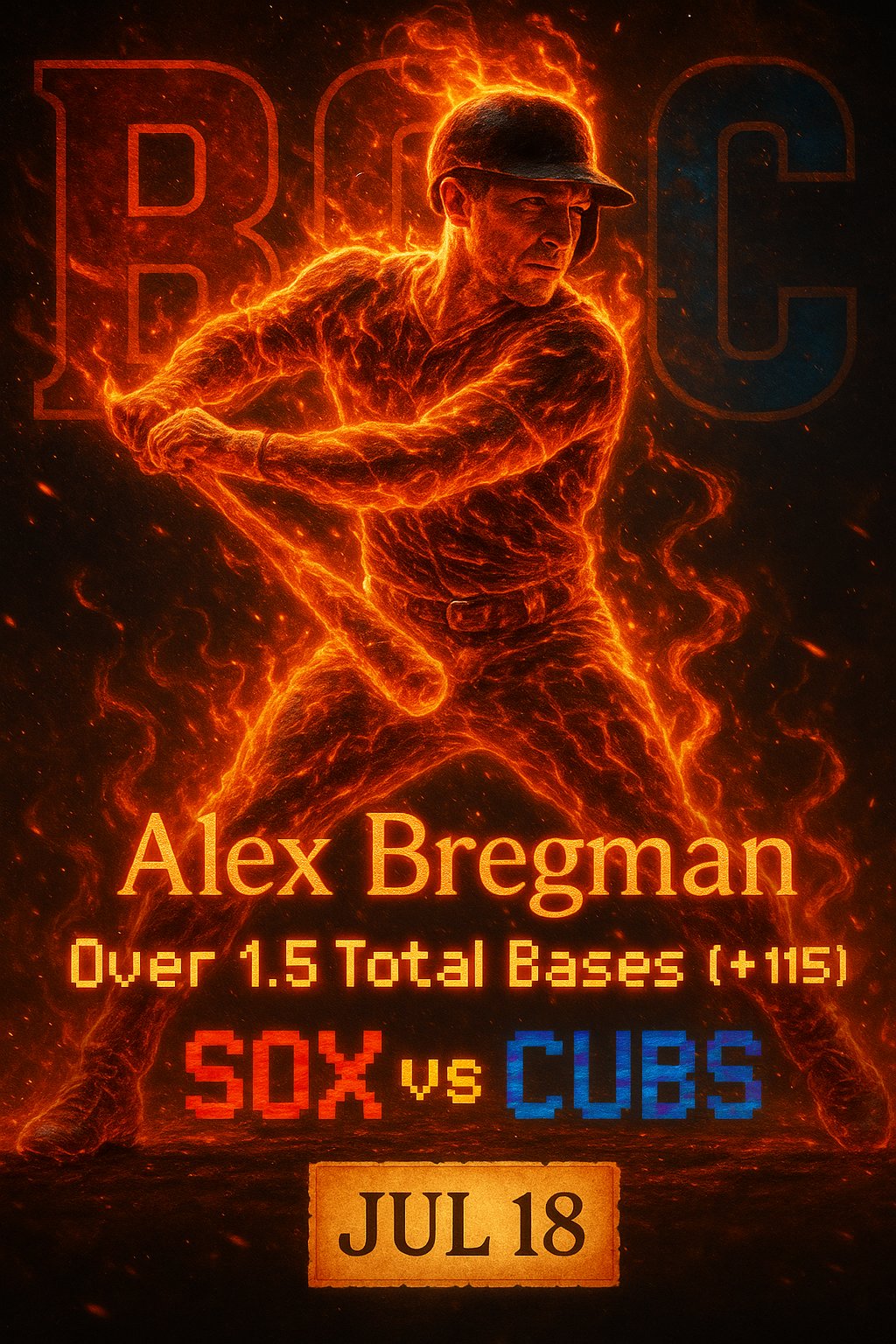 AI-generated detailed analysis visual for Alex Bregman showing key statistics and insights