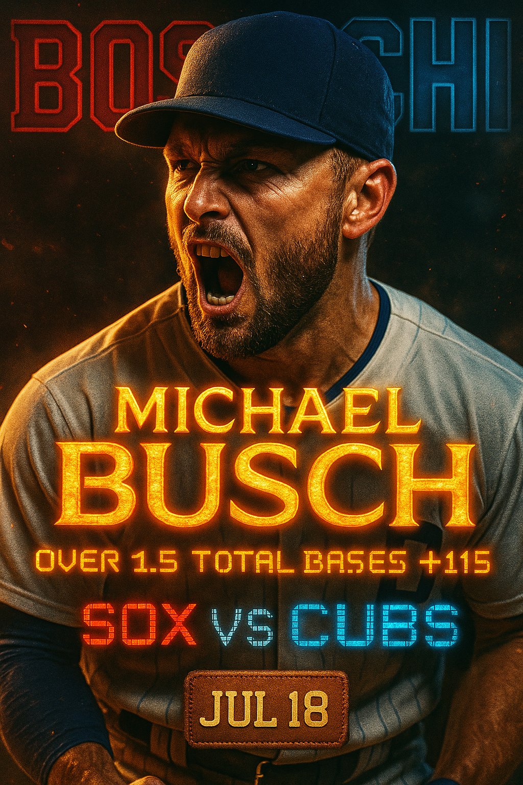 AI-generated detailed analysis visual for Michael Busch showing key statistics and insights