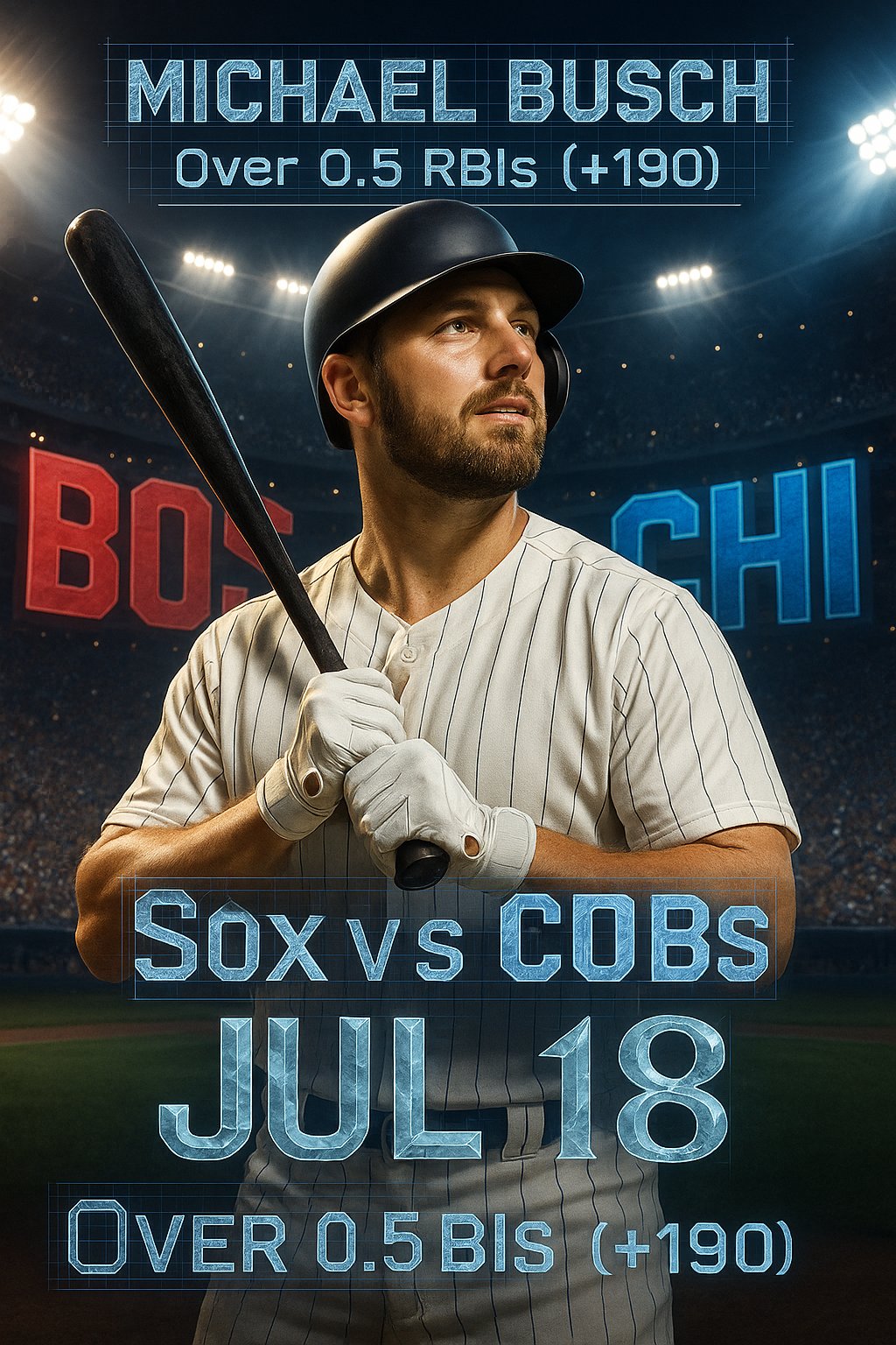 AI-generated detailed analysis visual for Michael Busch showing key statistics and insights