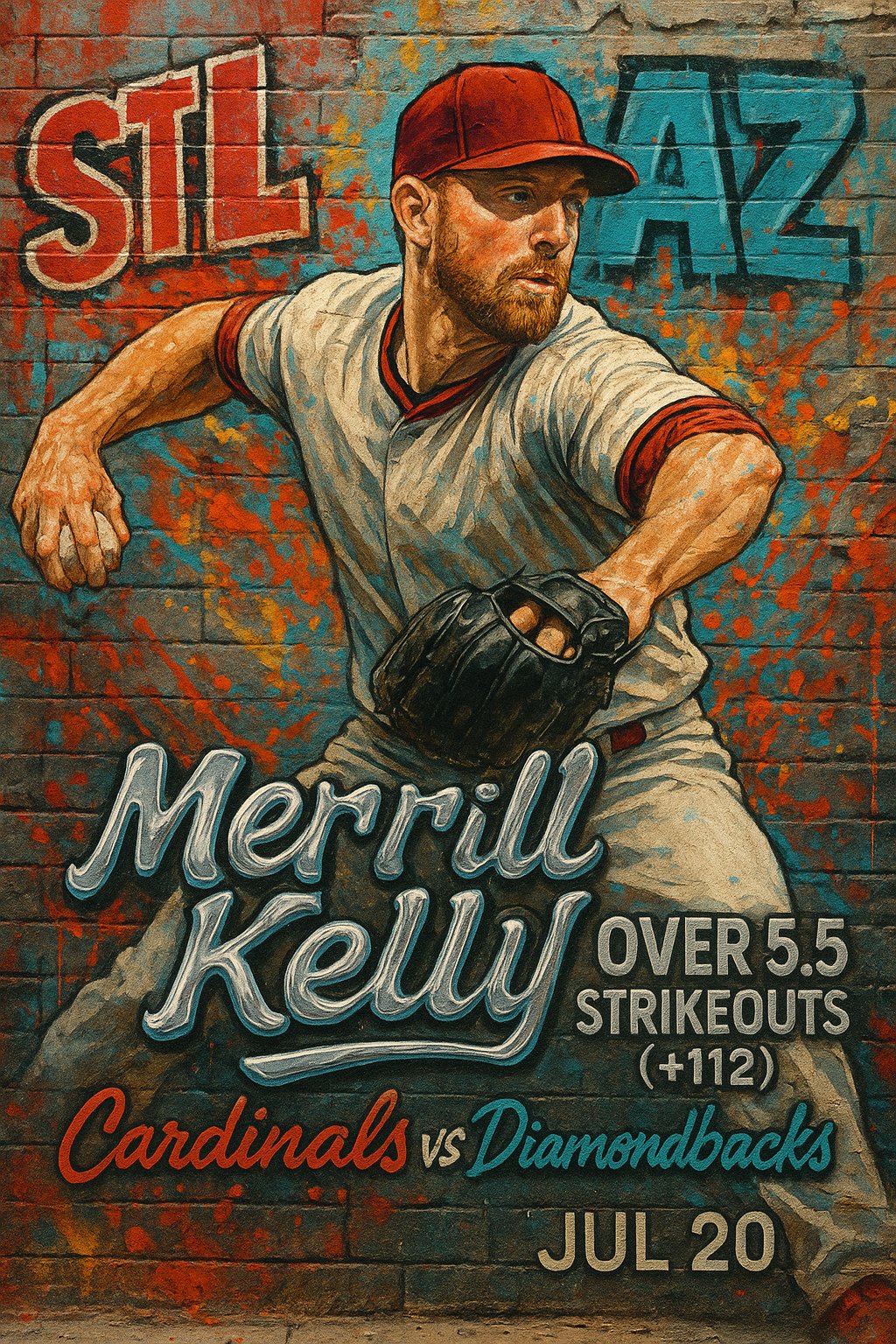 AI-generated detailed analysis visual for Merrill Kelly showing key statistics and insights