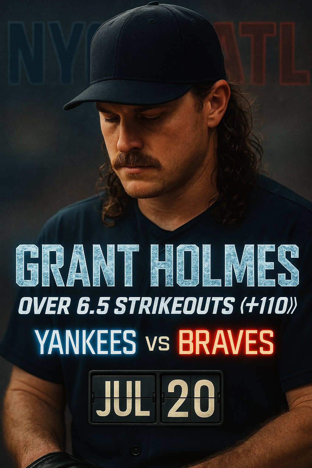 AI-generated detailed analysis visual for Grant Holmes showing key statistics and insights