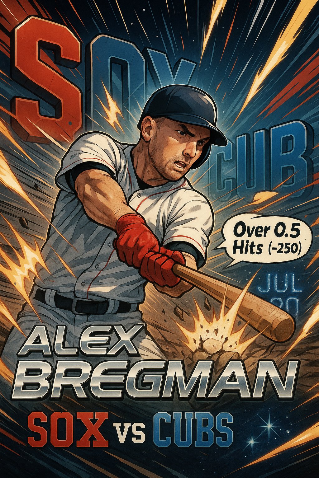 AI-generated detailed analysis visual for Alex Bregman showing key statistics and insights