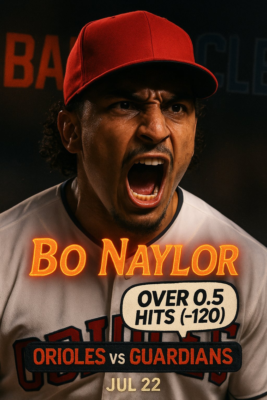 AI-generated detailed analysis visual for Bo Naylor showing key statistics and insights