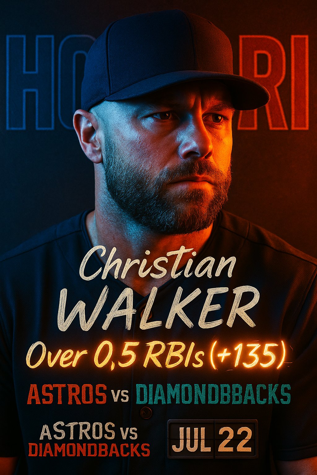 AI-generated detailed analysis visual for Christian Walker showing key statistics and insights