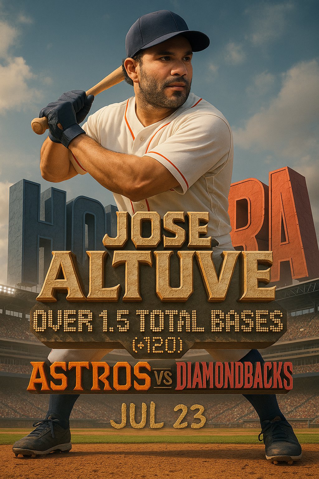 AI-generated detailed analysis visual for Jose Altuve showing key statistics and insights