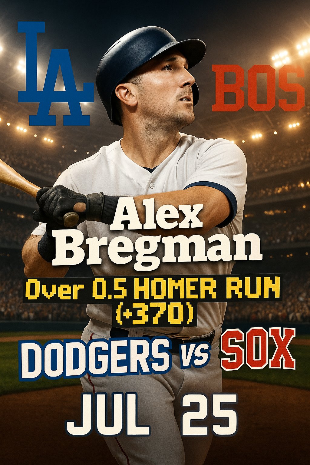 AI-generated detailed analysis visual for Alex Bregman showing key statistics and insights