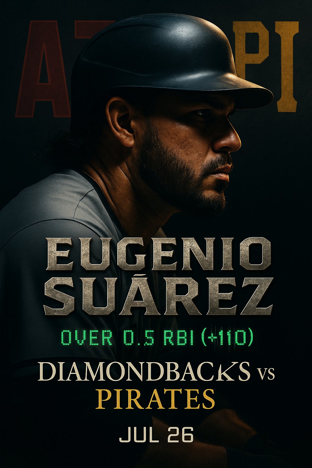 AI-generated detailed analysis visual for Eugenio Suárez showing key statistics and insights