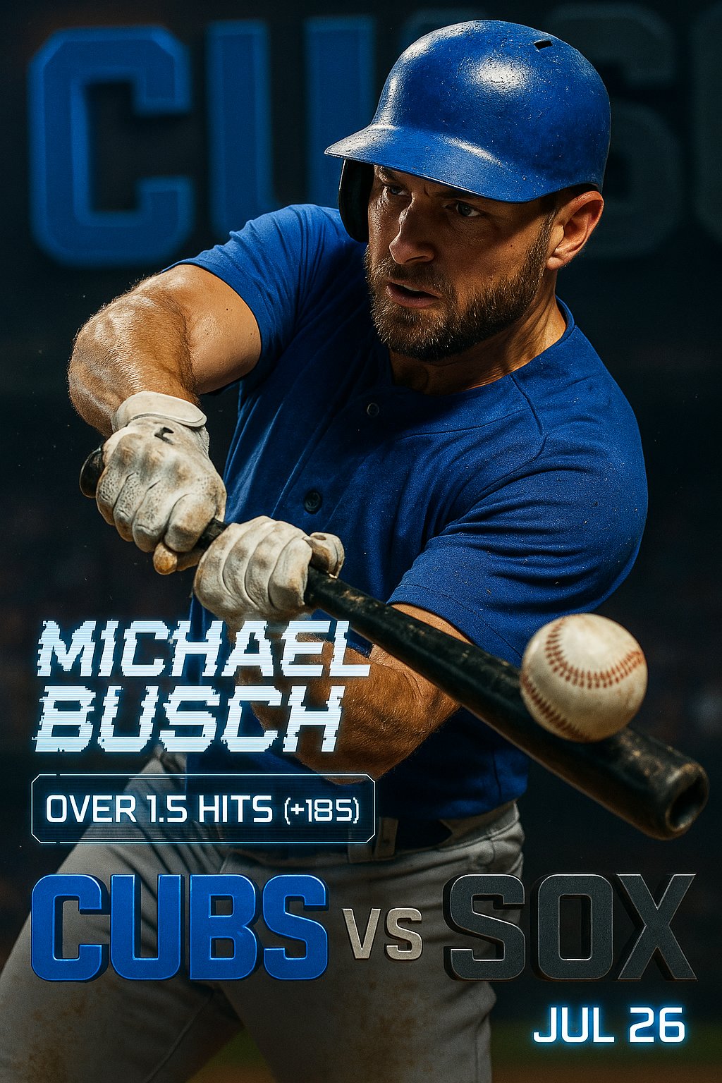 AI-generated detailed analysis visual for Michael Busch showing key statistics and insights