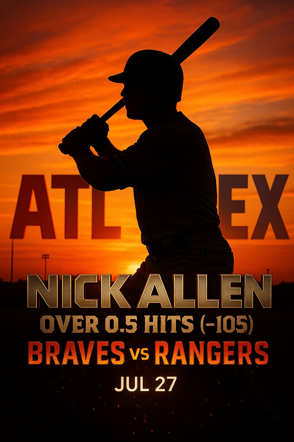 AI-generated detailed analysis visual for Nick Allen showing key statistics and insights