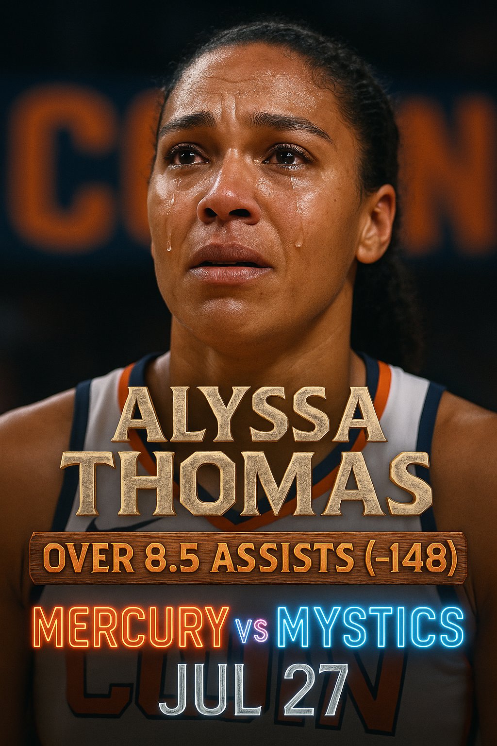 AI-generated detailed analysis visual for Alyssa Thomas showing key statistics and insights