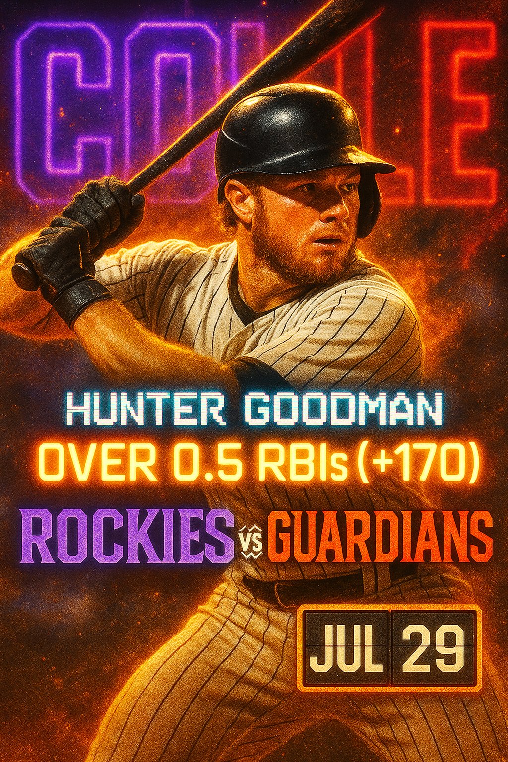 AI-generated detailed analysis visual for Hunter Goodman showing key statistics and insights