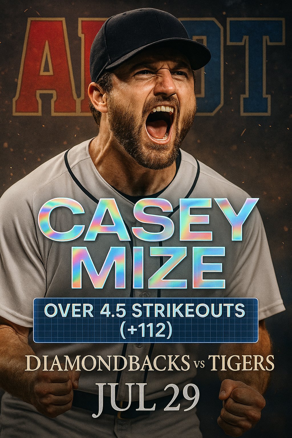 AI-generated detailed analysis visual for Casey Mize showing key statistics and insights