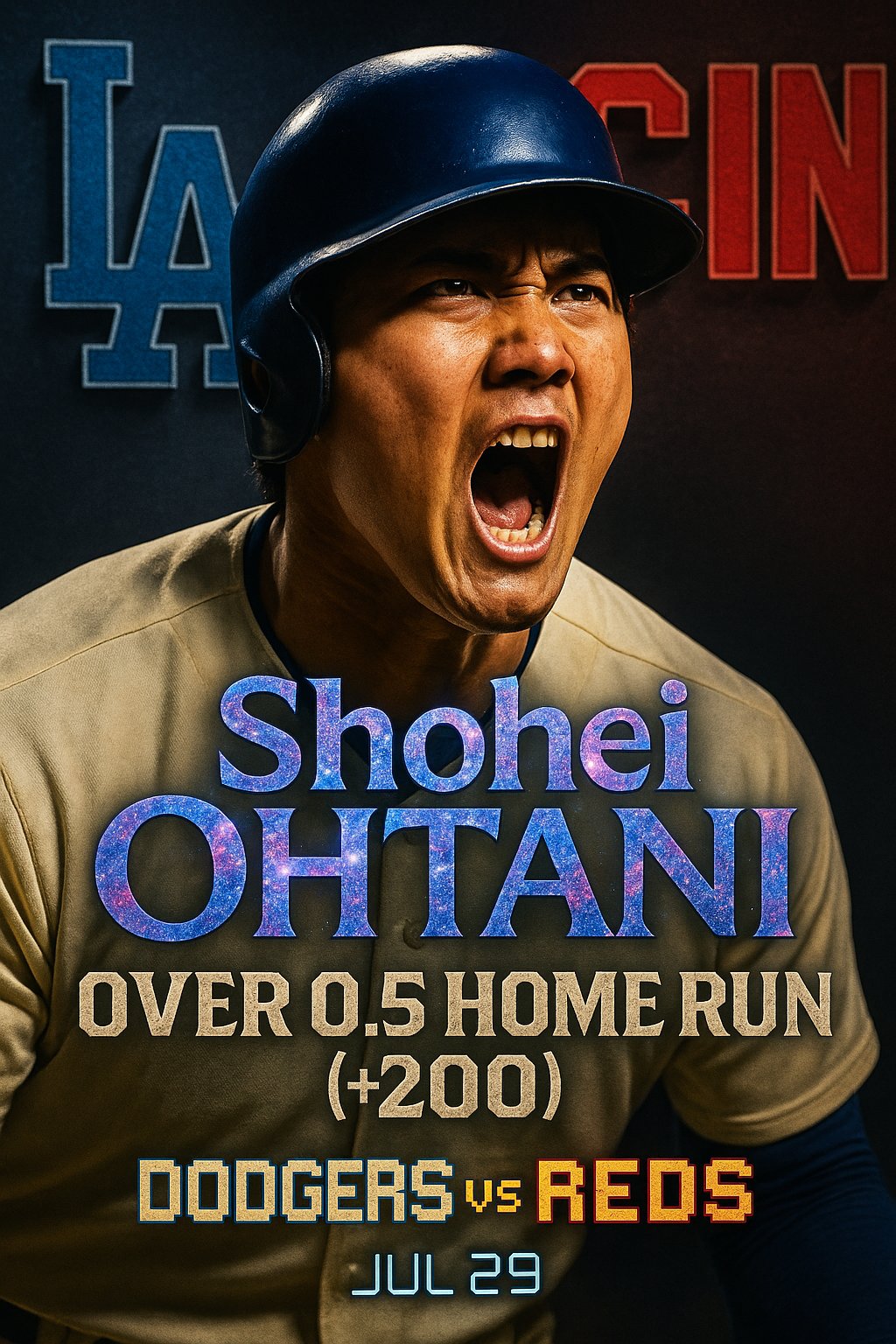 AI-generated detailed analysis visual for Shohei Ohtani showing key statistics and insights