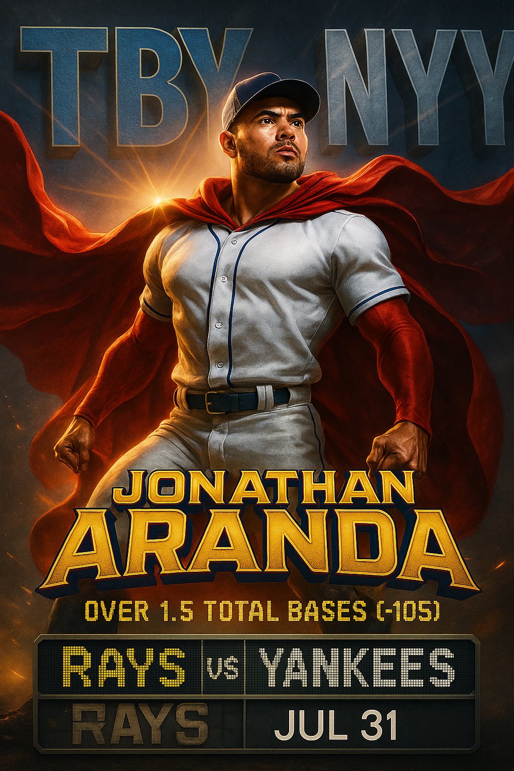 AI-generated detailed analysis visual for Jonathan Aranda showing key statistics and insights