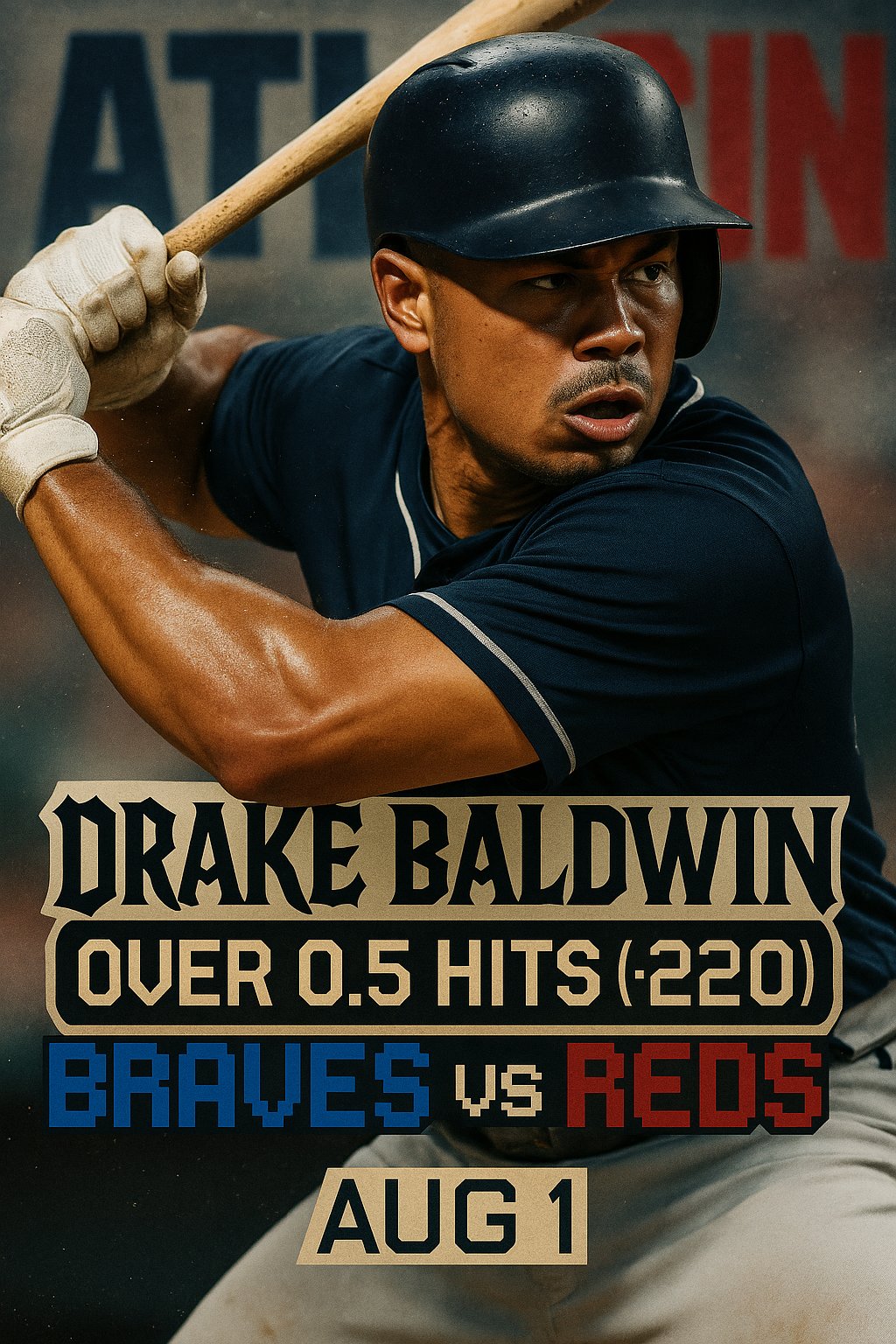 AI-generated detailed analysis visual for Drake Baldwin showing key statistics and insights