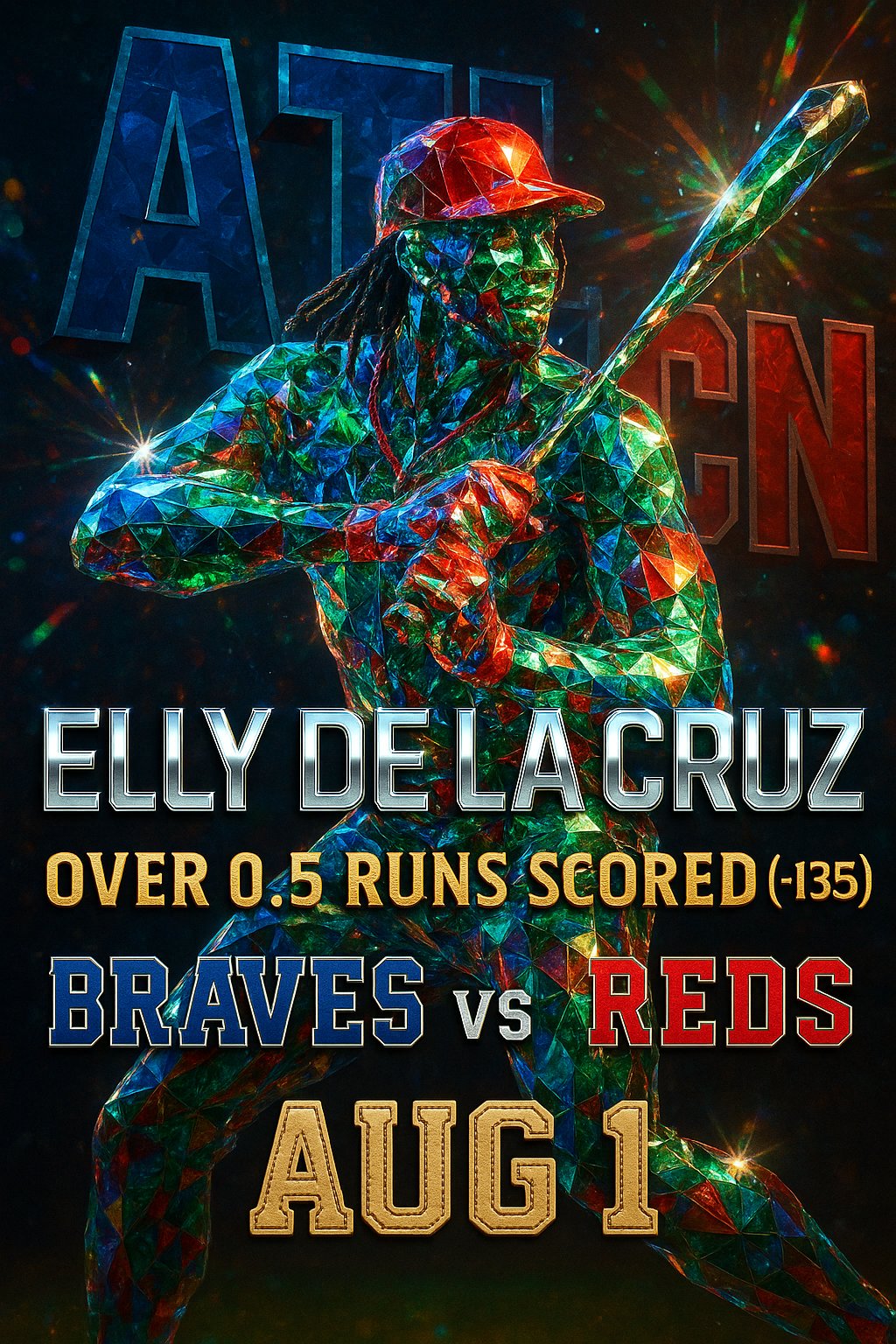 AI-generated detailed analysis visual for Elly De La Cruz showing key statistics and insights