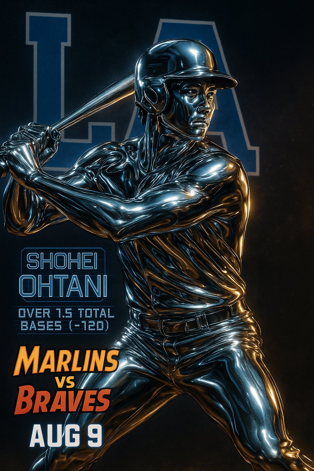 AI-generated detailed analysis visual for Shohei Ohtani showing key statistics and insights