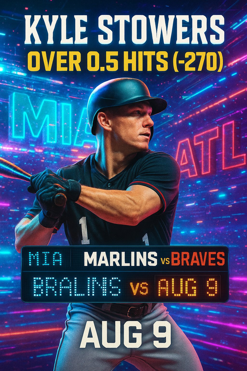 AI-generated detailed analysis visual for Kyle Stowers showing key statistics and insights