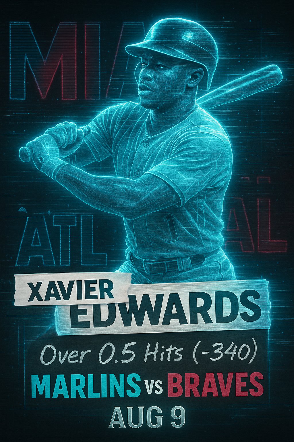 AI-generated detailed analysis visual for Xavier Edwards showing key statistics and insights