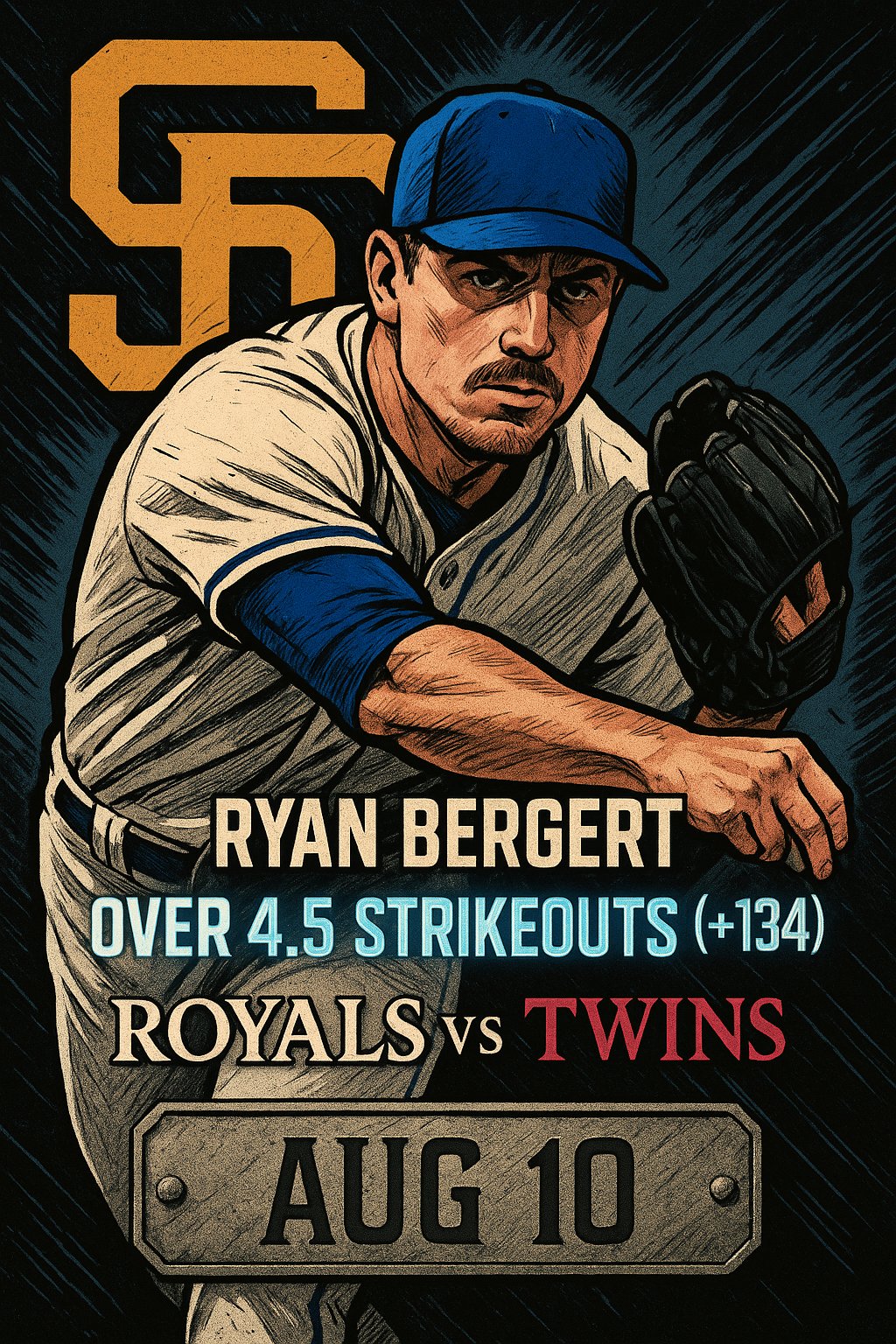 AI-generated detailed analysis visual for Ryan Bergert showing key statistics and insights