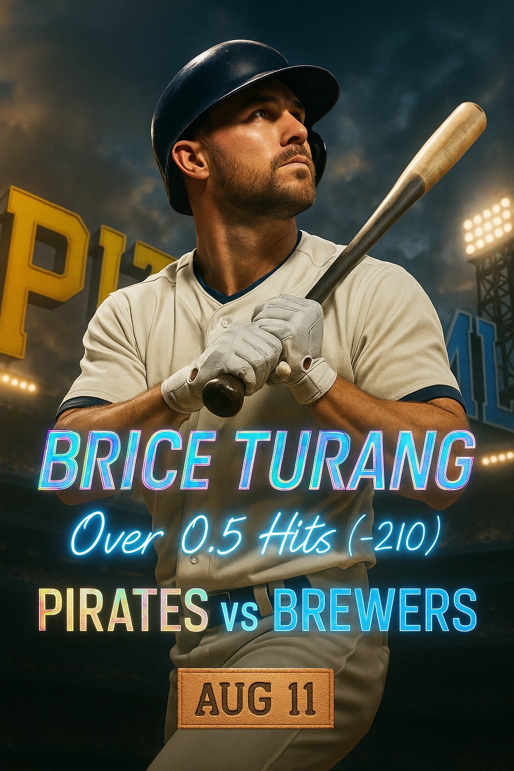 AI-generated detailed analysis visual for Brice Turang showing key statistics and insights