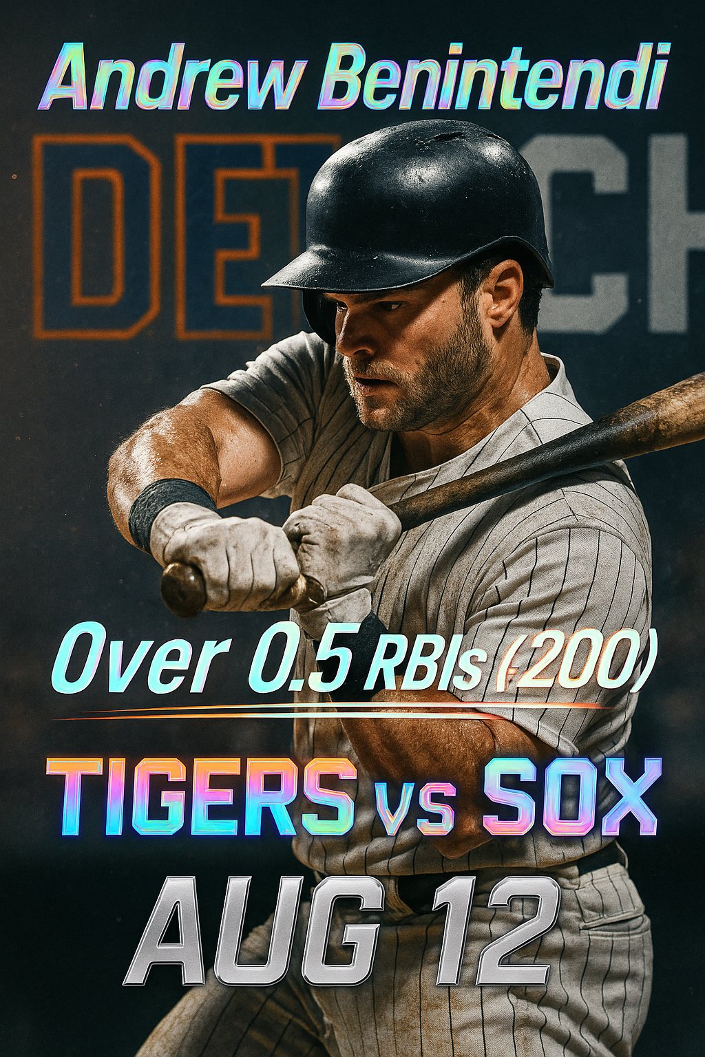 AI-generated detailed analysis visual for Andrew Benintendi showing key statistics and insights