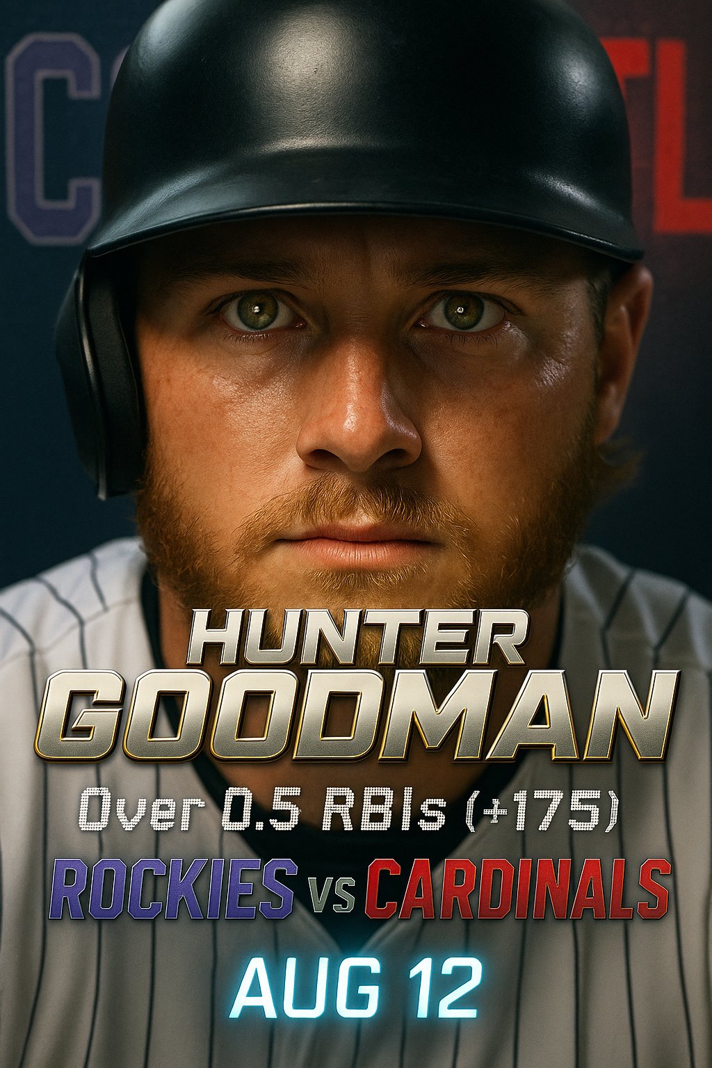 AI-generated detailed analysis visual for Hunter Goodman showing key statistics and insights