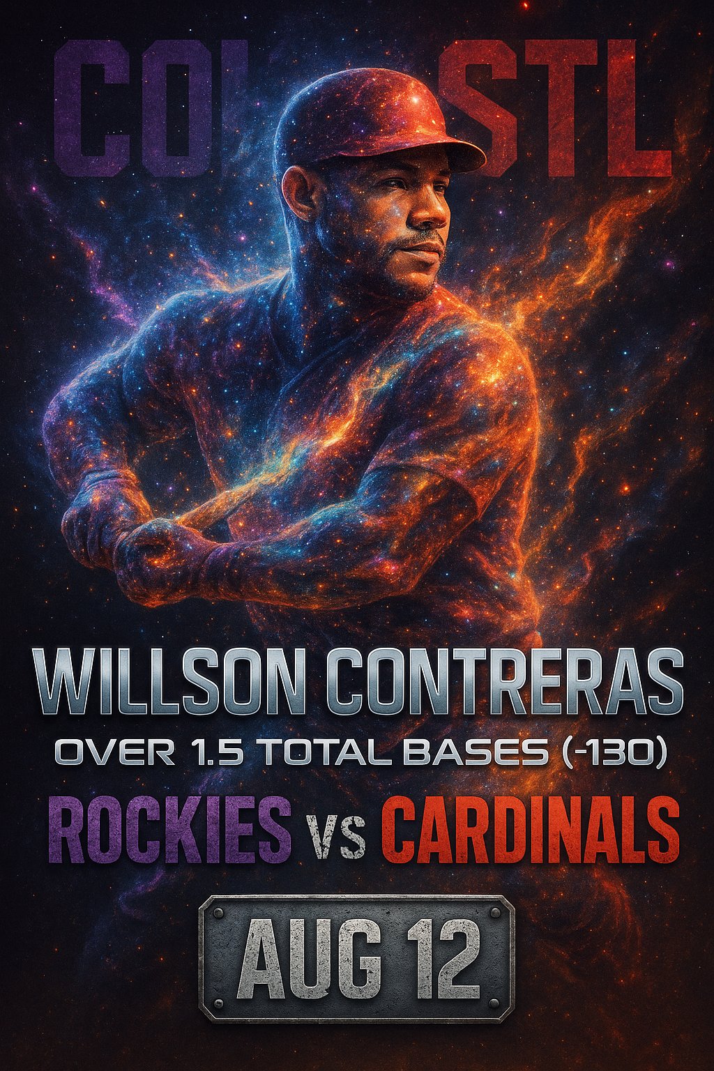 AI-generated detailed analysis visual for Willson Contreras showing key statistics and insights