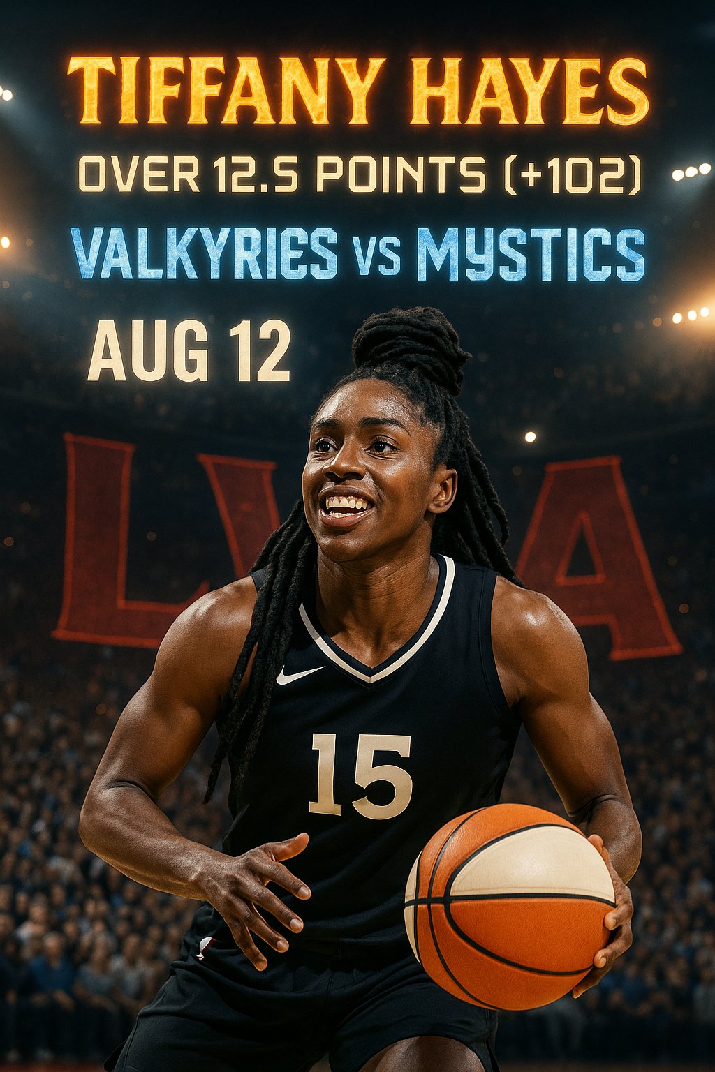 AI-generated detailed analysis visual for Tiffany Hayes showing key statistics and insights