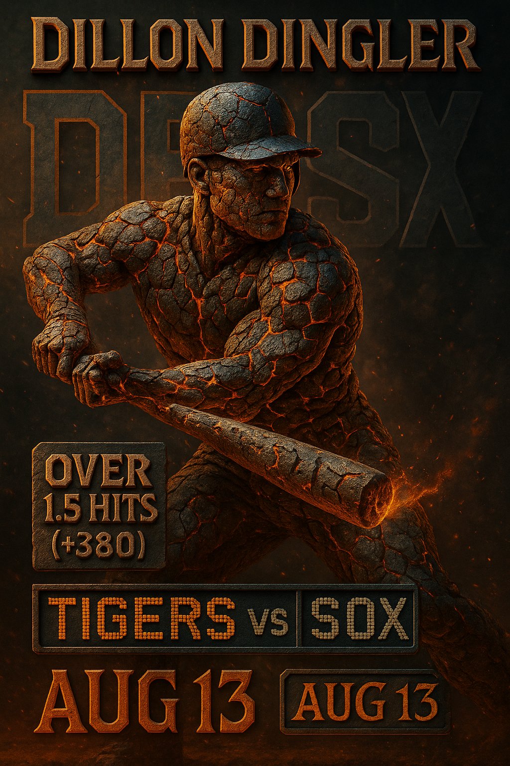 AI-generated detailed analysis visual for Dillon Dingler showing key statistics and insights