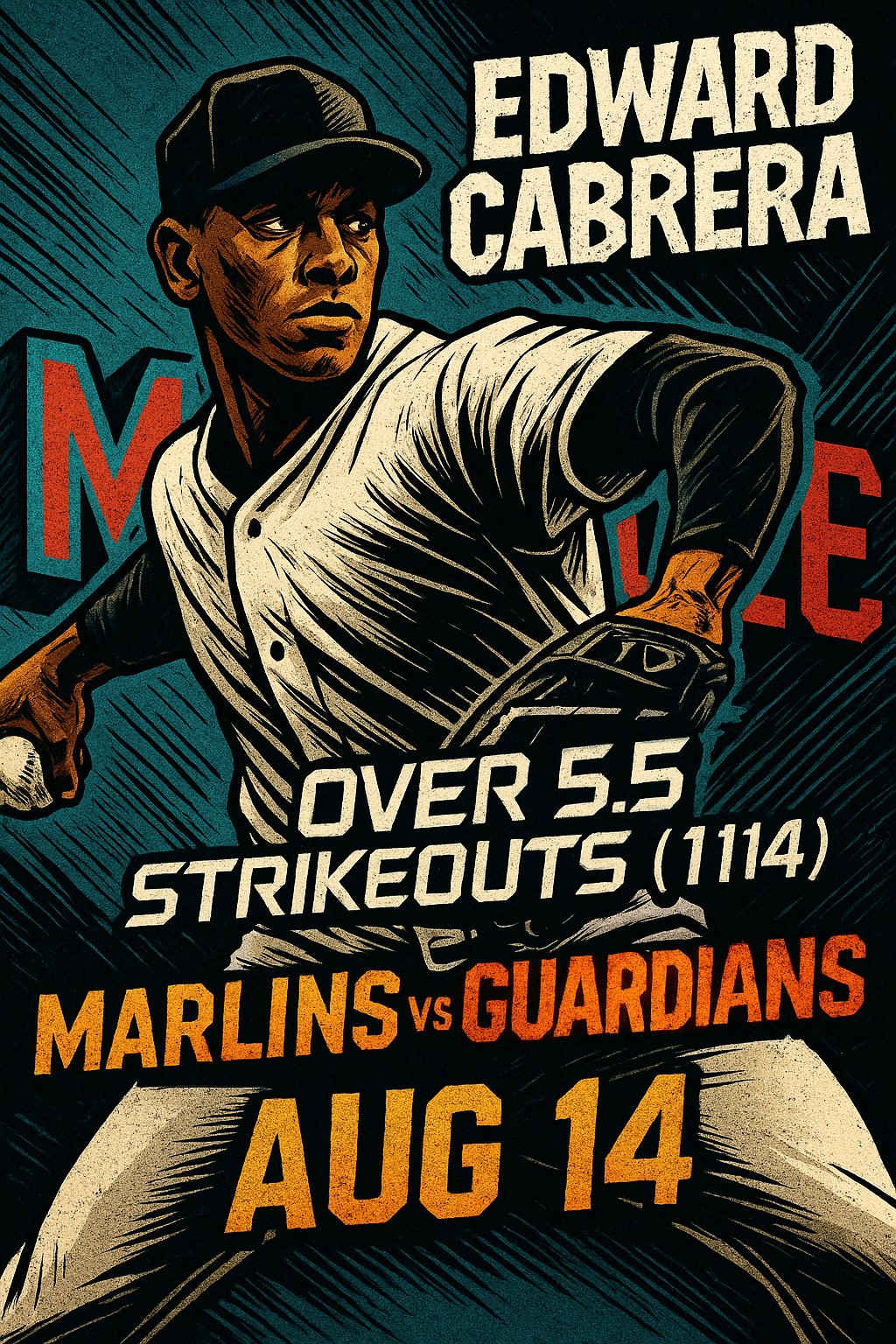 AI-generated detailed analysis visual for Edward Cabrera showing key statistics and insights