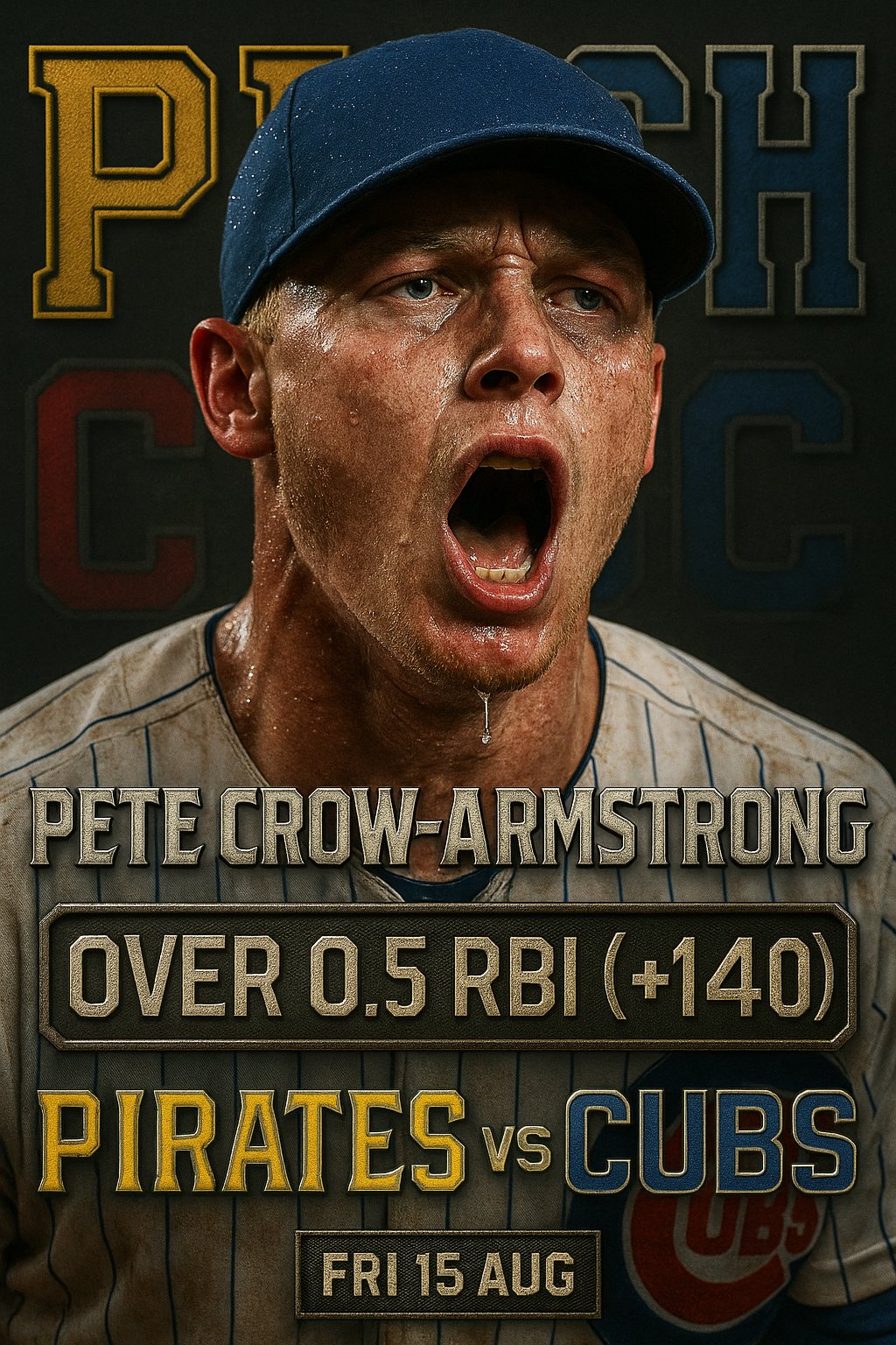 AI-generated detailed analysis visual for Pete Crow-Armstrong showing key statistics and insights