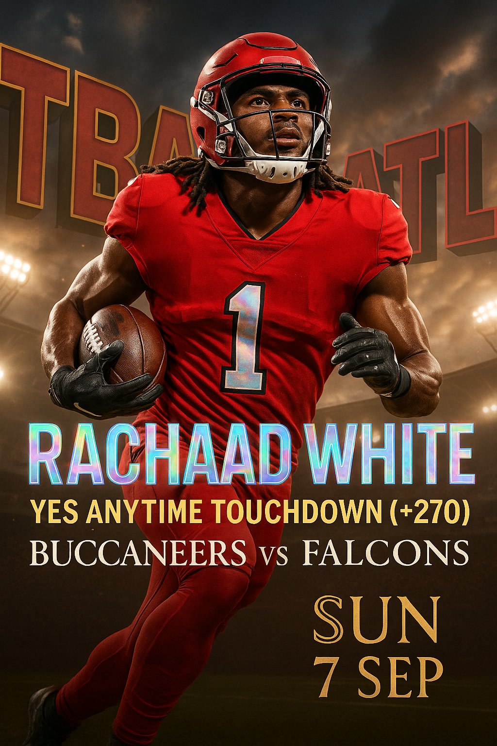 AI-generated detailed analysis visual for Rachaad White showing key statistics and insights