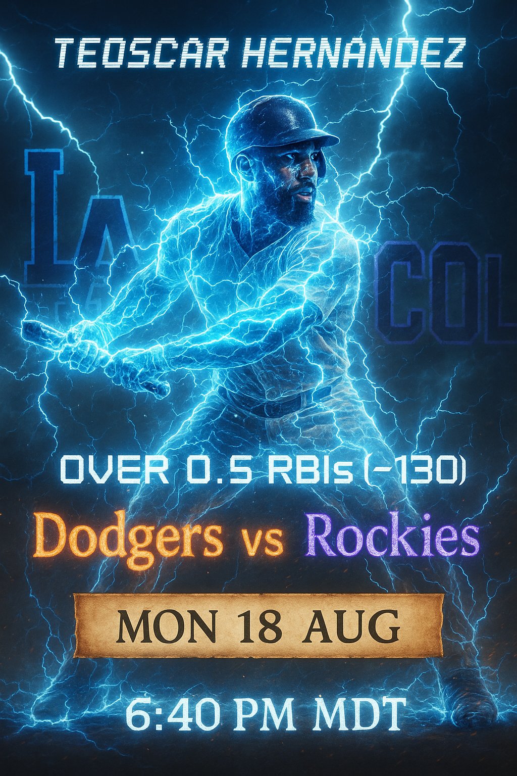 AI-generated detailed analysis visual for Teoscar Hernandez showing key statistics and insights