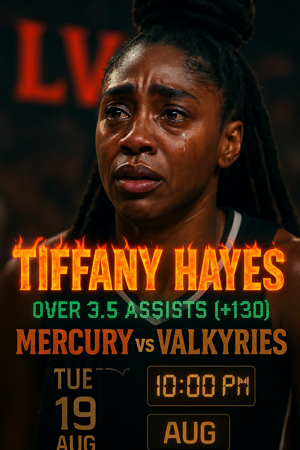 AI-generated detailed analysis visual for Tiffany Hayes showing key statistics and insights