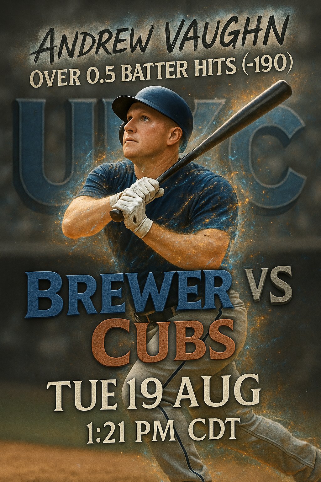 AI-generated detailed analysis visual for Andrew Vaughn showing key statistics and insights