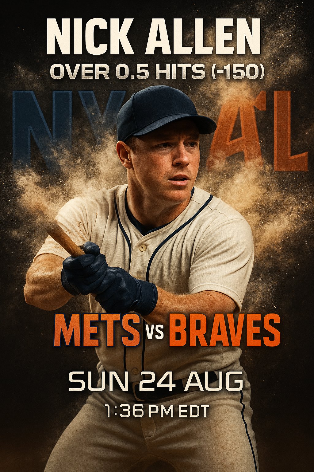 AI-generated detailed analysis visual for Nick Allen showing key statistics and insights