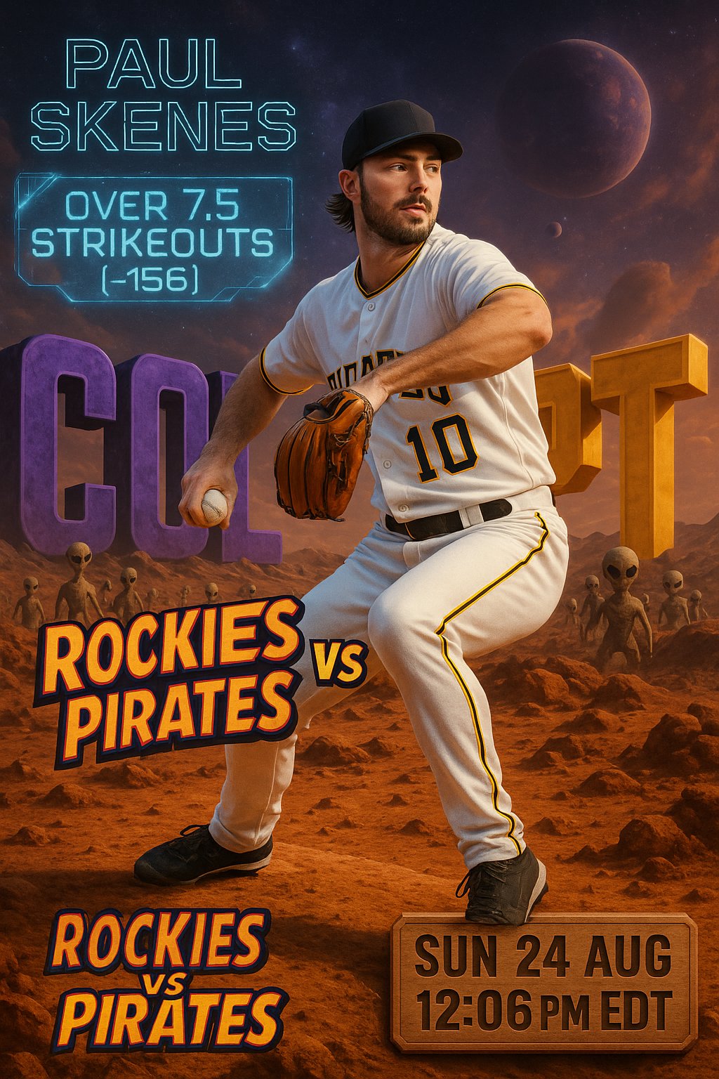 AI-generated detailed analysis visual for Paul Skenes showing key statistics and insights