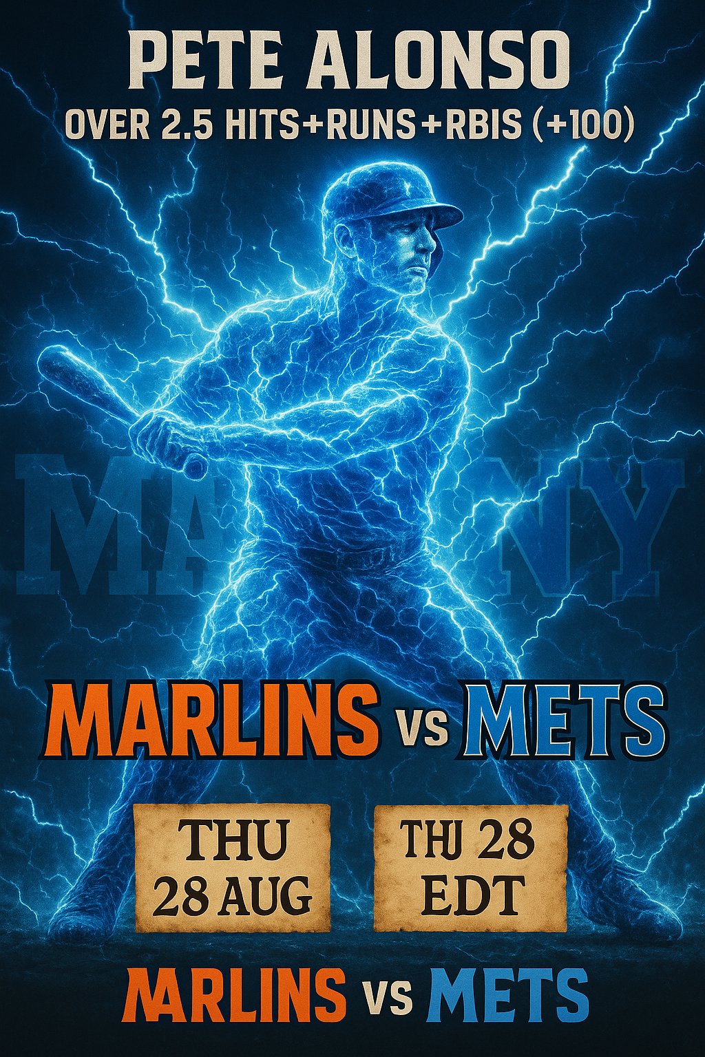 AI-generated detailed analysis visual for Pete Alonso showing key statistics and insights